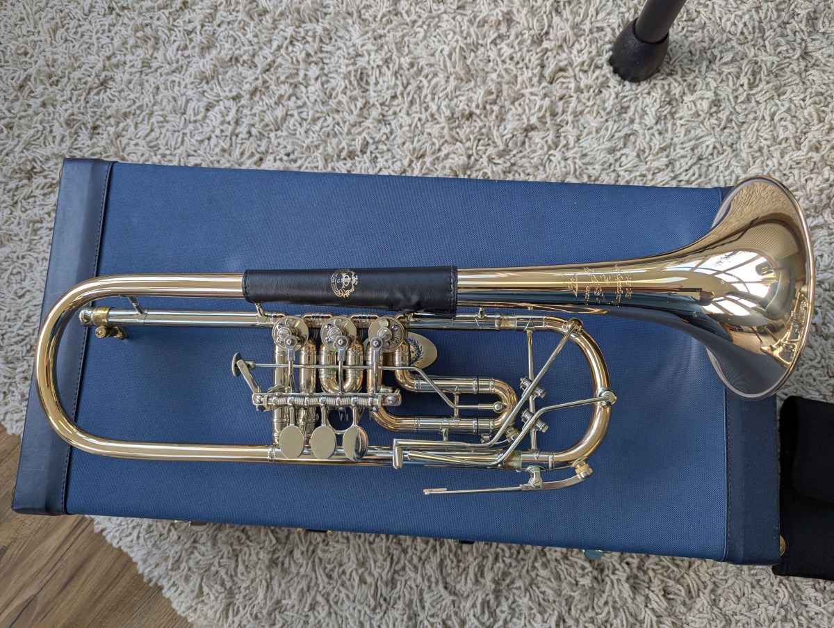 For Sale – Scherzer Rotary Valve Bb Trumpet – Model&nbsp;8218W-L
